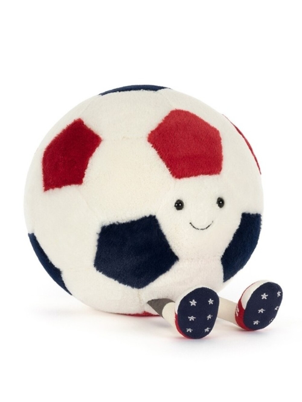 Jellycat Amuseables USA Limited Edition Soccer Ball 8" BNWT Authentic
